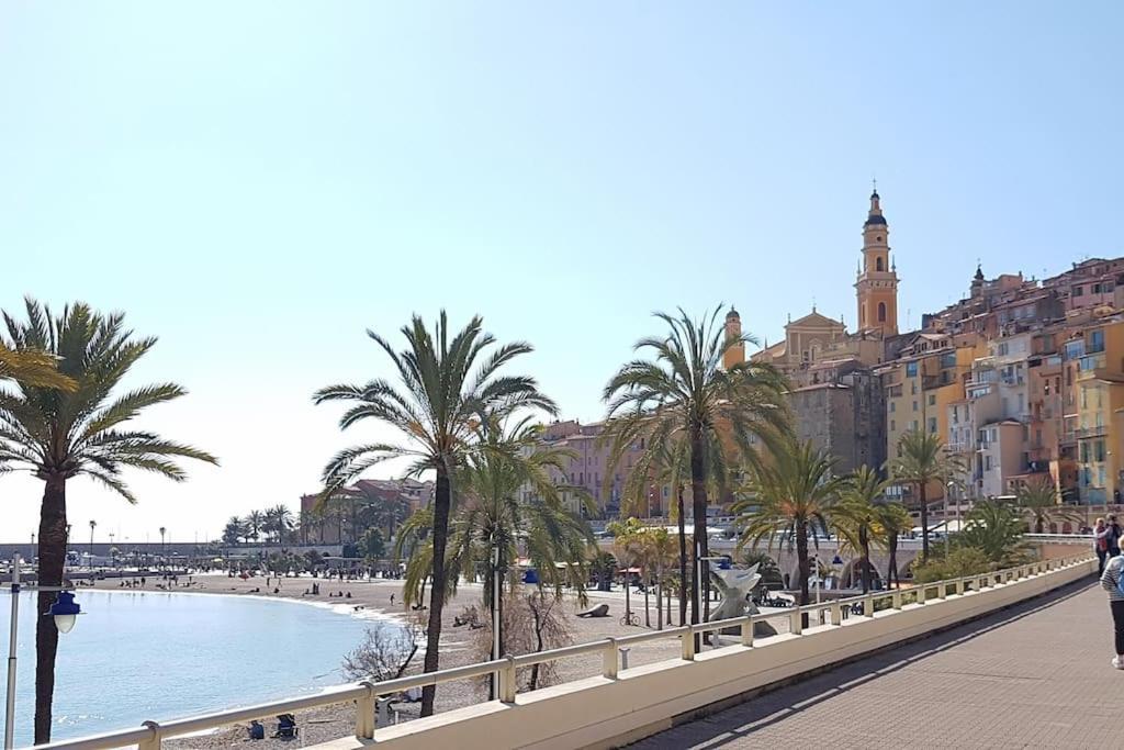 Appartement Bord De Mer Avec Garage Menton Dış mekan fotoğraf